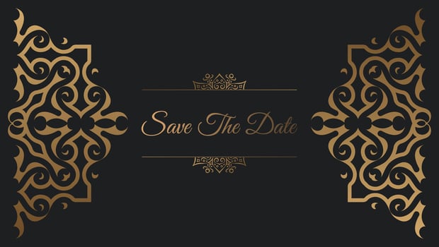 luxury retro invitation background style ornamental pattern vector