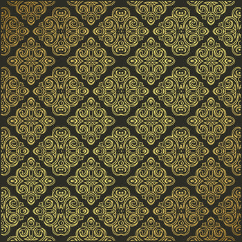 Luxury gold art line pattern design. vector