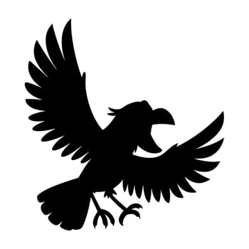 Bird silhouette design vector