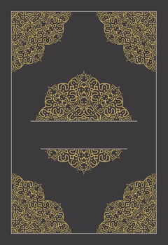 classic ornament greeting card template. vector