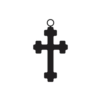 Icon or symbol cross holy unique design vector