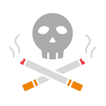 a dangerous of nicotine illustration vector