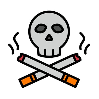 a dangerous of nicotine illustration sign vector