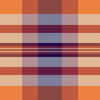 Aesthetic pattern fabric tartan, drawing seamless check texture. Spanish background textile plaid in orange and light colors. vector