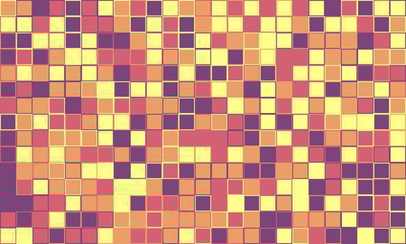 a colorful mosaic tile pattern with squares in red, yellow and purple vector