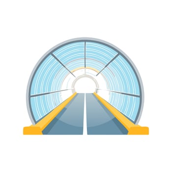 Illustration Light tunnel vector