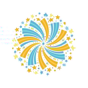 Illustration Spiral firework vector