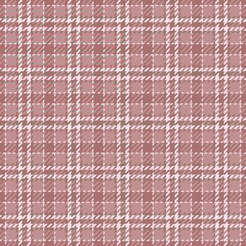 Presentation texture plaid pattern, pillow fabric tartan seamless. Twill check background textile in red and rosy brown colors. vector