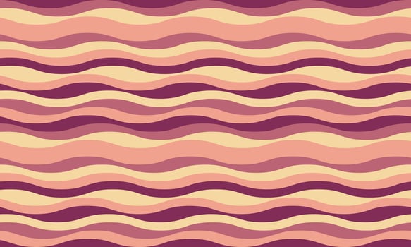Serene, wavy stripes in calming pastel hues create a seamless pattern perfect for backgrounds, textiles, and website design. vector