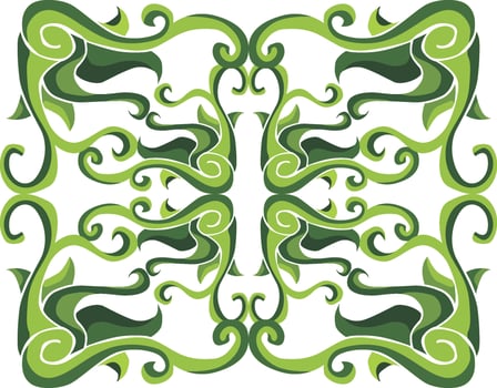 Graceful Swirl Flora Ornaments for a Fresh Aesthetic vector