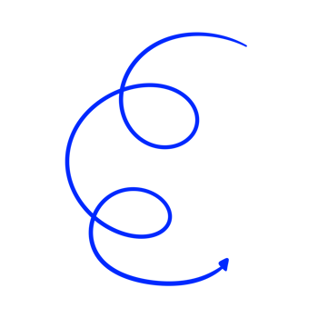 a blue spiral with a curved line on it png