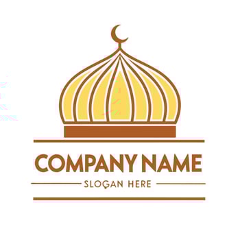 islamic design template white background vector
