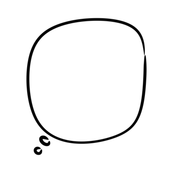 doodle speech bubble illustration. isolated hand drawn chat bubble shape design png