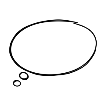 isolated hand drawn doodle speech bubble illustration. chat bubble shape design png