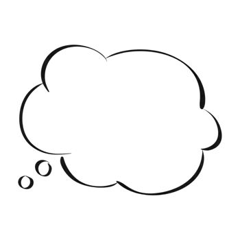 isolated hand drawn doodle speech bubble illustration. chat bubble with cloud shape design png