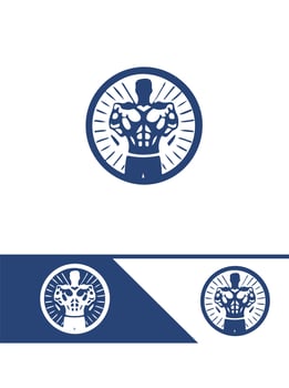 Dynamic Fitness Hub Gym logo vector