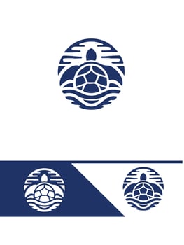 The Turtle Nesting Turtle logo vector