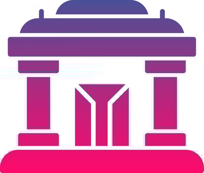 Museum Creative Icon Symbol Art Sign vector