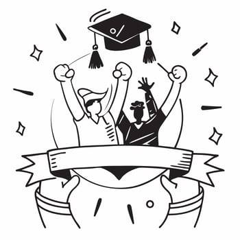 Family graduation party concept as High resolution image of a family graduation party with a glossy backdrop highlighting the pride and joy of celebrating a graduates achievement Dynamic vector