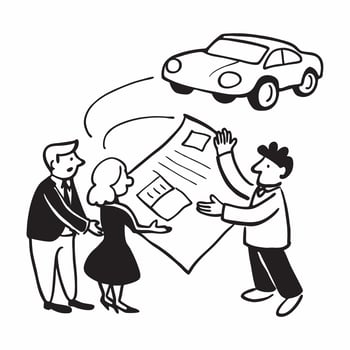 Family discussing first car options concept as High resolution image of a family discussing options for their first car with a glossy backdrop showcasing the collaborative effort i Dynamic vector