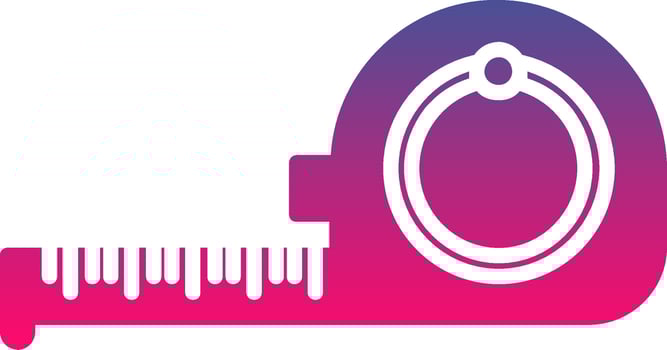 Measuring Tape Creative Icon Symbol Art Sign vector