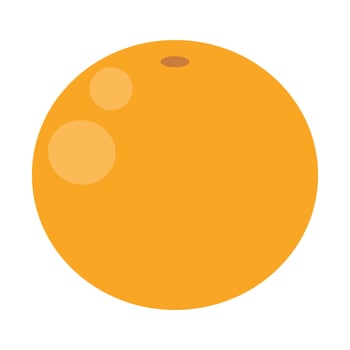 illustration of an orange, representing fresh citrus fruit in a simple and vibrant design. vector