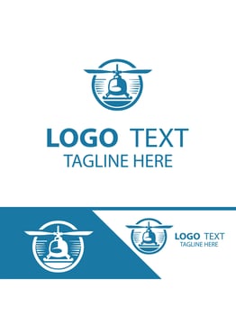 Sky Hover Fly HELICOPTER logo vector