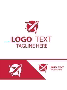 Wind Jet plane logo vector