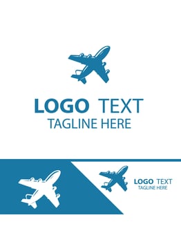 Aero Race plane logo vector