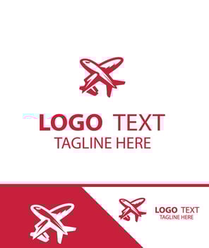 Aero Vision plane logo vector