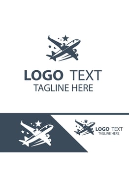 Sky Reach plane logo vector