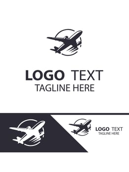 Sky Motion plane logo vector