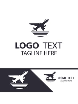 Jet Rider plane logo vector