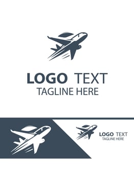 Aero Scope plane logo vector
