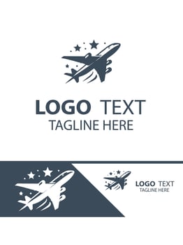 Sky Cruiser plane logo vector