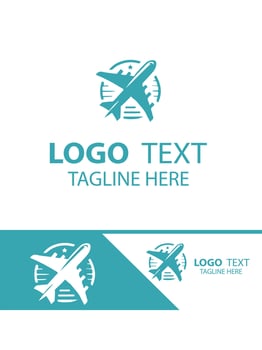 Sky Link plane logo vector