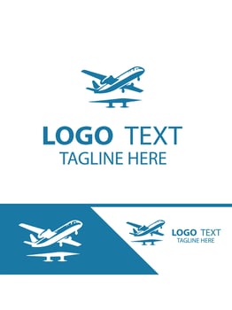 Nimbus Wings plane logo vector