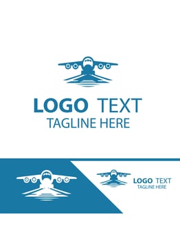Jet Force plane logo vector