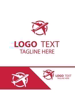 Sky Hawk plane logo vector