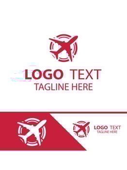 Flight Master plane logo vector