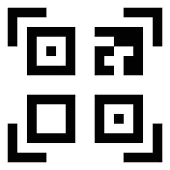 QR Barcode scanner icon vector