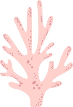 Pink coral featuring small circles thriving underwater in the ocean, adding a beautiful and delicate touch to the vibrant marine ecosystem and enhancing the underwater landscape vector