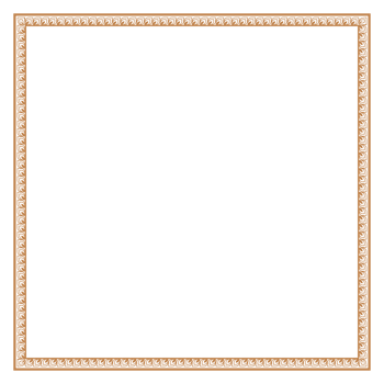 Luxury golden rectangle certificate border pattern line photo frame islamic wedding invitation png