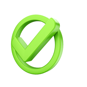 Green check mark on black background png