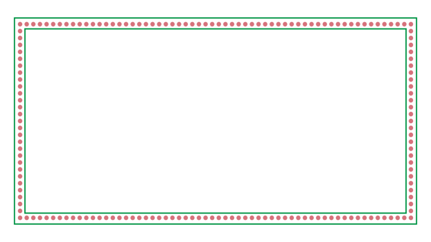 Green rectangle corner certificate border pattern line photo frame islamic wedding invitation card background png