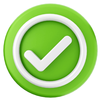 A green check mark icon on a black background png