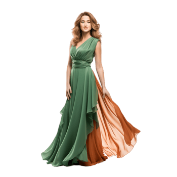 Elegant fashion showcase studio setting portrait image glamorous environment full-body view stylish concept for seo impact png