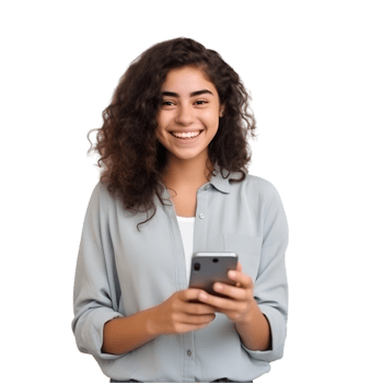 Teenager using smartphone urban setting lifestyle image joyful mood close-up view digital connectivity png