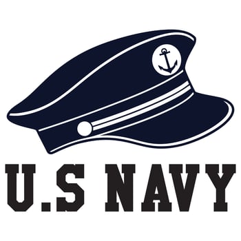 US Navy T-shirt Design Featuring Navy-Inspired Naval Clipart Illustration vector