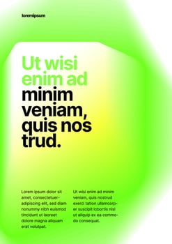 Vibrant poster promote modern changes with green graphics. Simple corporate layout template for events, companies or any business related. vector